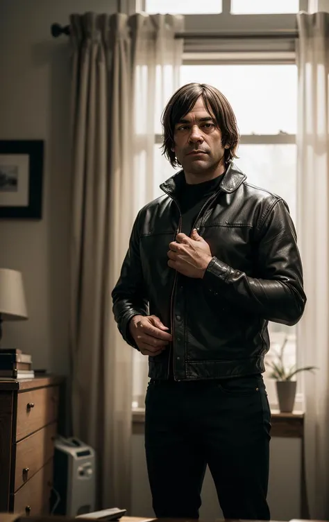 A very high resolution image of Anton Chigurh, Medium Shot
