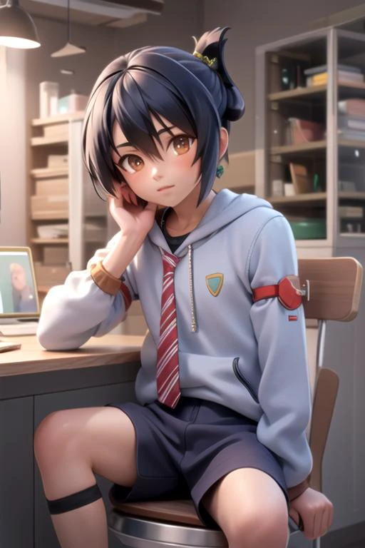 masterpiece, best quality, illustration, 1boy, solo, male focus, looking at viewer, , , , , <lora:arata_kangatari:0.92>, arata_kangatari, , , , science fiction transhumanism, 12k resolution