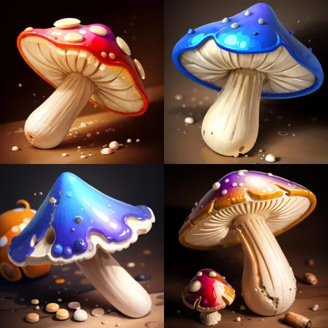 masterpiece, best quality, <lora:FantasyIcons_Mushrooms:0.8>,
vivid colors, mushroom,