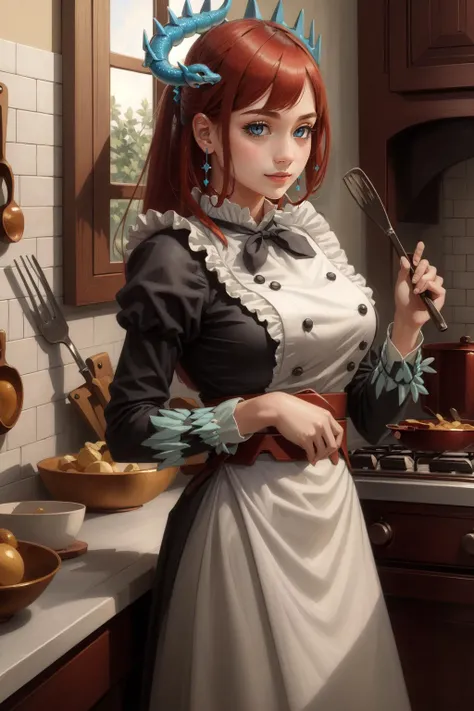 (masterpiece, best quality), intricate details,
1girl, <lora:Kitchen_Dragonmaid:0.8> kitchen_dragonmaid,