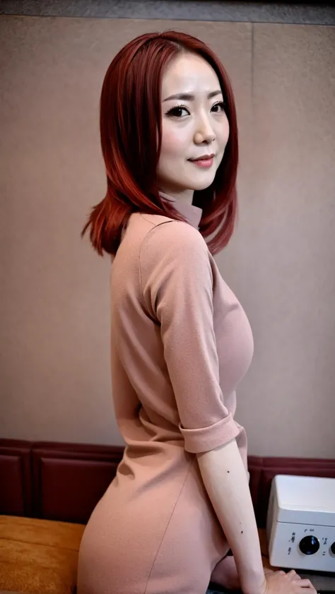 1 girl, full length, hot Japanese wife wearing tight casual clothing <lora:OVA_Ruyueli:1> ova_ruyueli, reddish brown hair