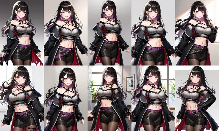 anime character with different poses and hair styles, Ayaka Genshin impact, official character art, ( ( concept art of character ) ), 《azur lane》role, Anime character design, ayaka game genshin impact, full body concept art, full body concept, A scene from the《azur lane》videogame, Official concept art, azur lane style, Genshin impact's character