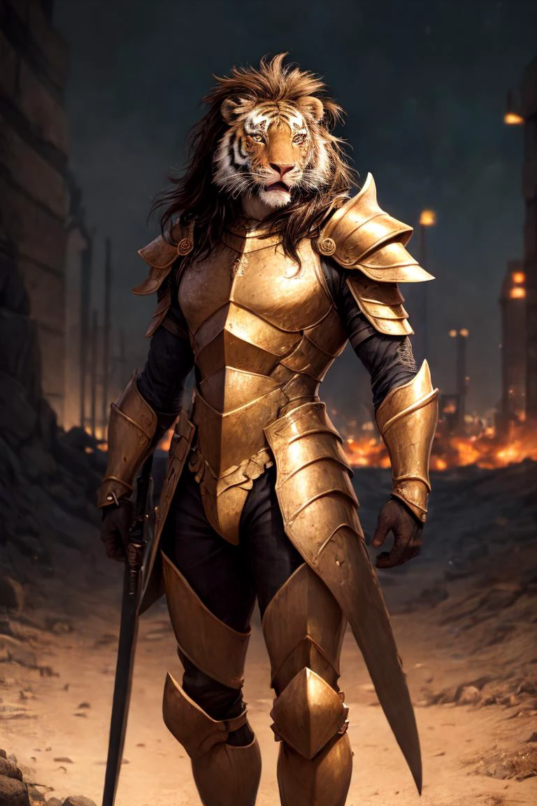 insane detail, standing, full body, painting, realistic lighting, cinematic lighting, real photo, bokeh, detailed face, ((portrait)), masterpiece portrait, detailed face,((realistic)), furry, tiger man, tiger pattern, muscular, muscular man, fans, open mouth, armor, lion, ((mane)), full armor, magma
[anime|realistic], 3d, detailed hair, intricate detail, cinematic shot, (detailed realistic background:1.3), realistic lighting, [cinematic lighting|sunset lighting]