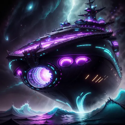 <lora:UltraBlackholeTech-20:0.8>,ulblackholetech , ,scifi, excessive energy,
boat, (energy ocean:1.2), space
