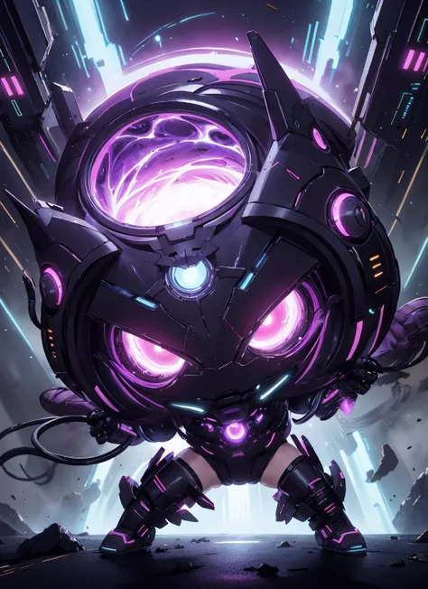 excessive energy, cute , scifi, chibi, halloween, Jack-o'-Lantern,
<lora:UltraBlackholeTech:0.75> ulblackholetech,