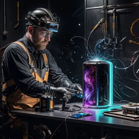 analog candid photo of men at work, beside Oxygen Tank In Workshop, Flash with a grid and colored gel for a controlled and creative look (Grid with Colored Gel)., HDRI, shot on Leica M3, BREAK (masterpiece, best quality, high quality, highres, ultra-detailed) <lora:epiCRealismHelper:0.35> <lora:Mild detail adjusterV10_4:0.36> , UHD, <lora:UltraBlackholeTech:0.61> ulblackholetech