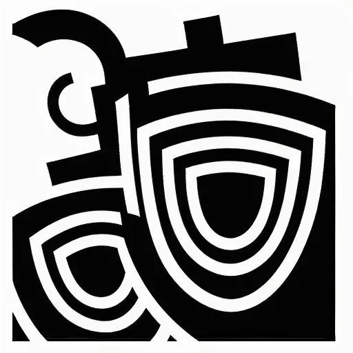 monochrome, simple background, parody, shield<lora:diagonal_line_inventory:0.7>