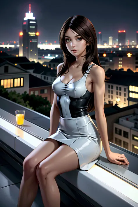 ((ultra detailed, masterpiece, absurdres))
<lora:MEDiana:0.8>
MEDiana, 1girl, long hair, brown hair, overlooking the city from a rooftop bar at night, chic outfit, sitting