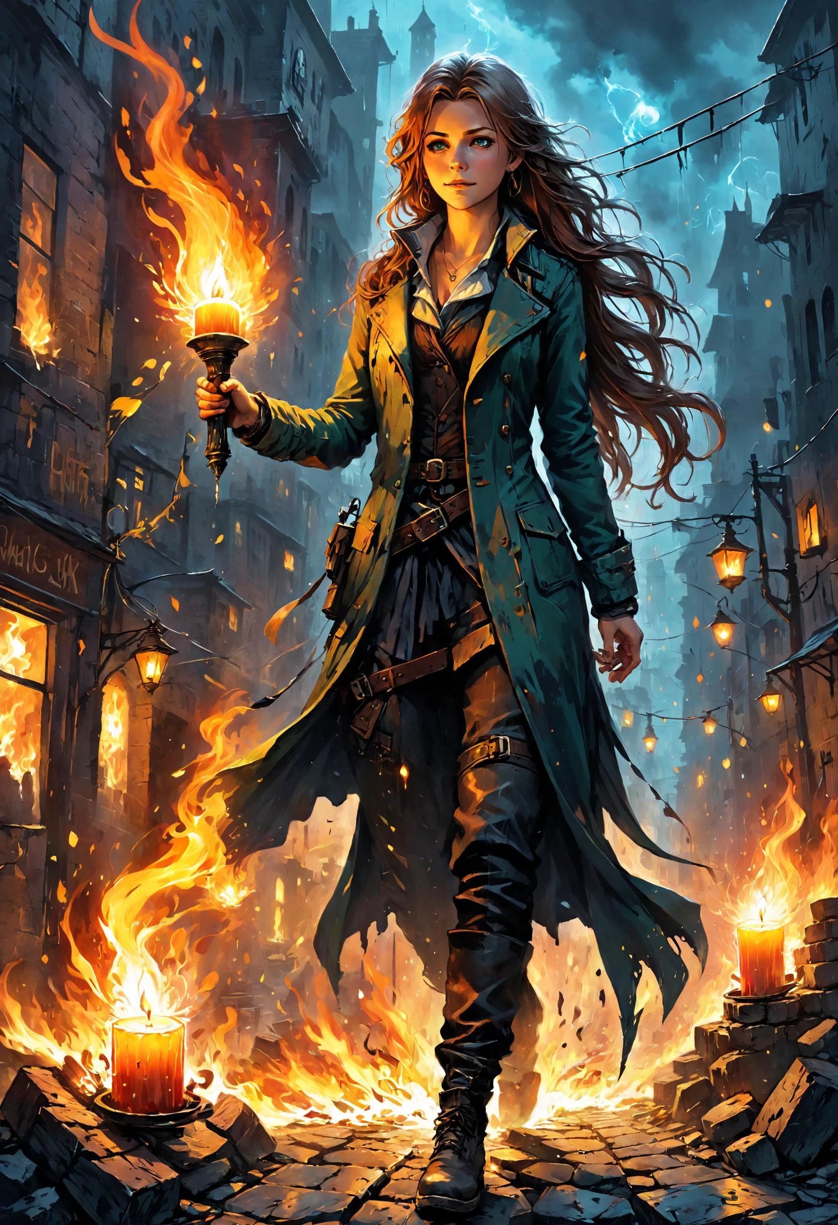 I walk this city strictly witching hours
Feeling dangerous, feeling like I gave you power, <lora:xl_more_art-full_v1:0.4>, <lora:MJ52:0.4>, candle light, <lora:Elemental_Graffiti-step00001500:0.8> elemental art, <lora:IPXL_v8:0.7> inkpunk style