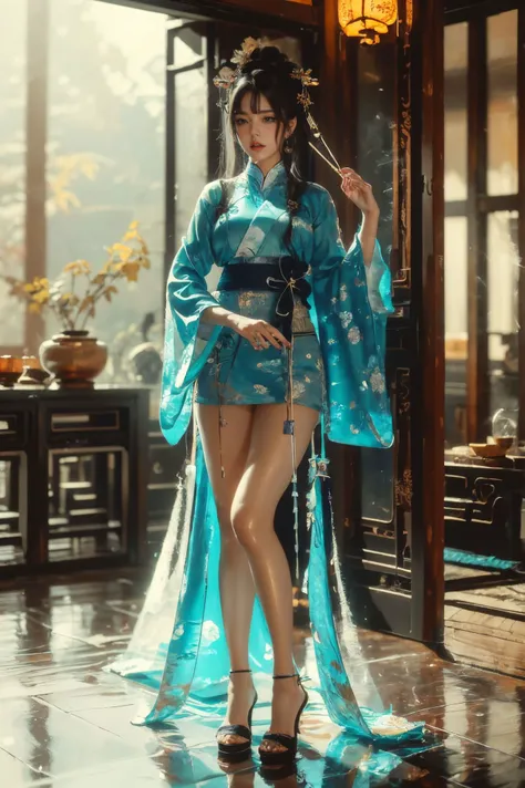 ultra high resolution,((masterpiece))),(((best quality))),((super detailed)),((extremely delicate and beautiful)),cinematic light,detailed environment,(real),
(8k, RAW photo, best quality, masterpiece:1.2),(realistic, photo-realistic:1.37),extremely detailed,photography,Amazing,finely detailed,best quality,ultra high res,
<lora:~Q?-p xuer shang dynasty:0.8>,(Hanfu:1.4),standing,(long legs:1.2),high gloss,extremely beautiful skin,natural skin texture,(shiny skin:1.5),