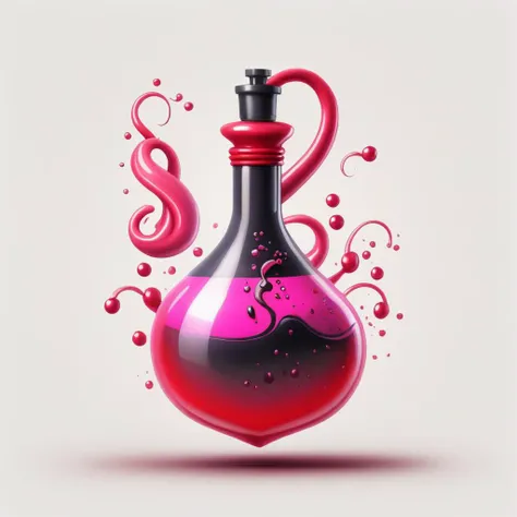 a red potion with a black top sitting on a table, painting of one health potion, health potion, hyper realistic poison bottle, making a potion, rpg item render, game icon asset, item art, potion, game assets, potions, mobile game asset, 3 d icon for mobile game, red liquid, fantasy game spell icon, game asset, potion of healing