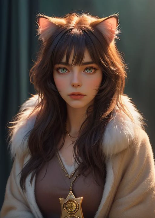 fluffy ittybittykitty girl cat,masterpiece,best quality,extremely detailed,cinematic lighting,detailed fur and eyes,8k,realistic,award winning,photograph,look from a low place,
