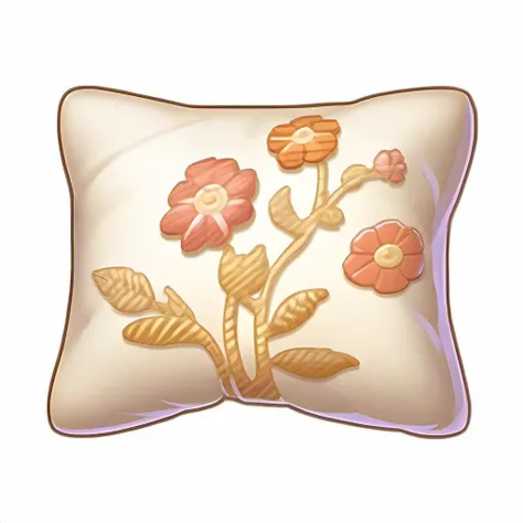 2d icon. a pillow with a floral design on it. <lora:SDXL_icon_V2-000034:1>