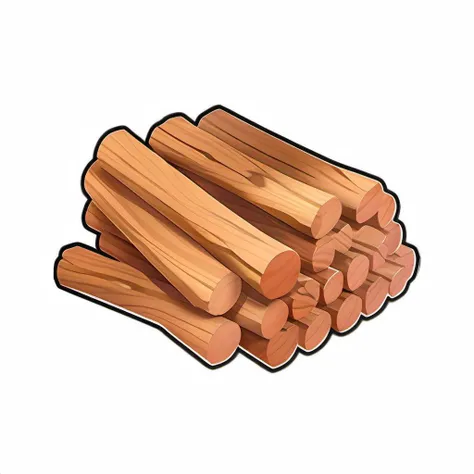 2d icon. a pile of wood sticks . <lora:SDXL_icon_V2-000034:1>