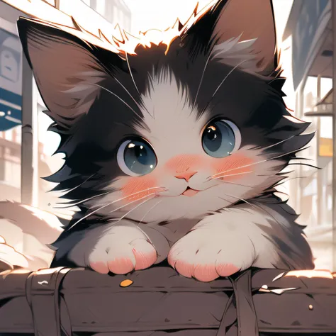(Masterpiece:1.2, high quality),cat,girls,street,<lora:cat_20230627113759:1>
