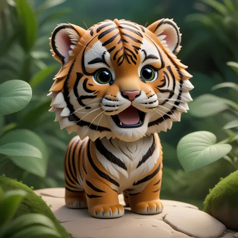 <lora:sdxl-tiny-animal:1.00>, tiny tiger, masterpiece, 8k, shallow depth of field, sharp focus, high resolution,