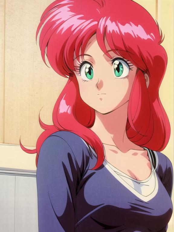 A close up of a woman with red hair and green eyes - SeaArt AI