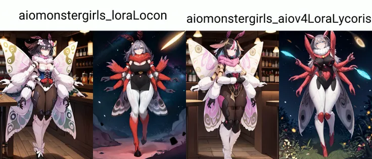 ((best quality)), ((highly detailed)), masterpiece, absurdres, (detailed eyes, deep eyes), (1girl), upper body, <lora:aiomonstergirls_loraLocon:.3>, <lora:mothGirl:.75>, moth girl, (multicolored hair), pink and black hair, medium hair, , dark pink eyes, fur collar, furry moth wings, giant wings, symmetrical wings, big moth antennae, thick thighs, arthropod girl, joints, fluffy arms, <lora:ExtraArms:1>, ExtraArms, (extra arms), fluffy legs, insectoid arms, insectoid legs, medium breasts, outside, in a forest, (inside, in a bar, Oktoberfest)