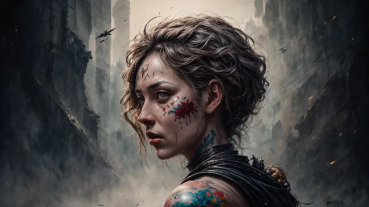 stellar, awe-inspiring, thought-provoking, trending. masterpiece work of art . oil on canvas. Digitally painted. Realistic. 3D. 8k. UHD. Harmonic color palate. Detailed, Refined, Body art, Highly Detailed, Face by Otto Schmit, Masterpiece, trending on artstation, featured on pixiv, award winning, cinematic composition, dramatic pose, sharp, details, Hyper-detailed, HD, HDR