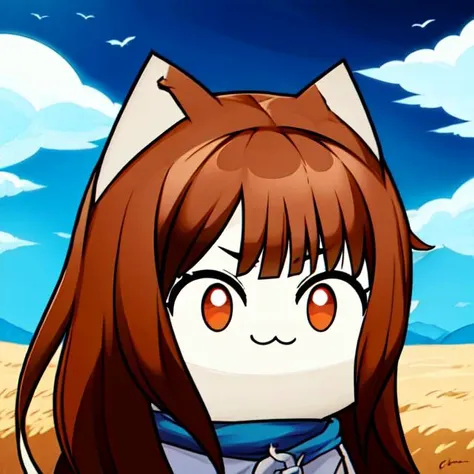 [holo, spice and  wolf, spicytail:cc0_tubbycats:0.5], cat ears, sky, 
<lora:cc0_tubbycats-000004:0.75>  <lora:holoSpiceAndWolf_v1:0.7>,