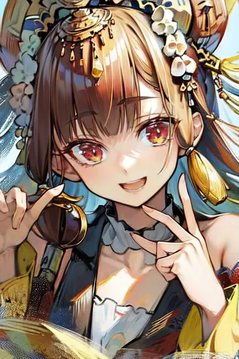 <lora:chaofengV10:1>,<lora:kaedeidoitStyleV10-000018:0.6>, (masterpiece, best quality, hi-res:1.2), 1girl, solo