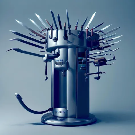 <lora:ManyBladesAIv2:.9> ManyBladesAI coffee machine