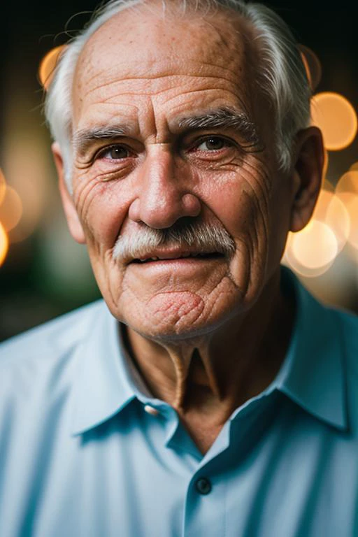 cinematic photo old man,grandfather,wrinkles, . 35mm photograph, film, bokeh, professional, 4k, highly detailed