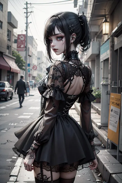 ((best quality, masterpiece, absurbres)) cool, vampire, (extreme detailed, highest detailed, official art, beautiful and aesthetic:1.2), depth of field, composition, Goth_punk <lora:Gothpunk_V2:0.7>