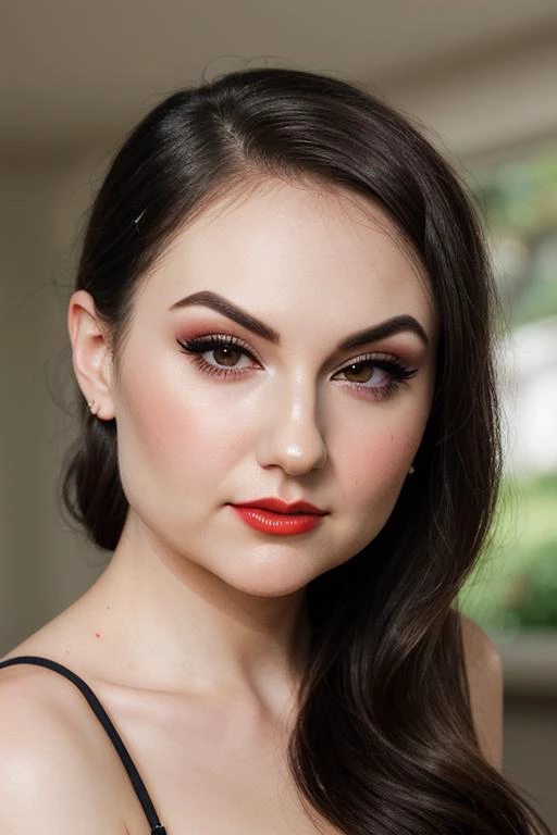 face,portrait, headshot, formal hairstyle, flirty, parted lips, (looking at viewer) Sashagrey Twitch