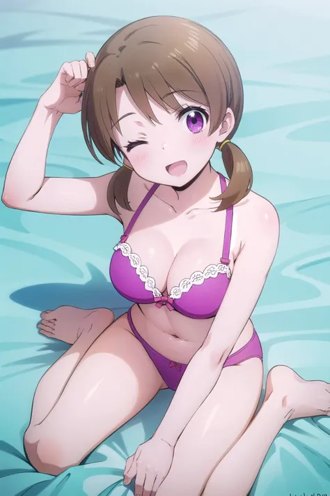 lovelive! school idol project,lovelive!,KanataKonoe,Purple eyes,orange brown hair,Medium Long Hair,Wavy Hair,splash curl hair,lighting like a movie、top-quality、1 Princess butt、a blond、embarrassed from、Bet、perfect buttocks、nice butt、(((I'm crying a lot))),(((Teary-eyed)))、(((ignore)))、((red blush)),(((Crawl on all fours from behind and stick your butt out,Slightly open mouth,Panting face、Buttocks exposed、(((Naked body)))、(((Large open legs)))、(((kiss face)))