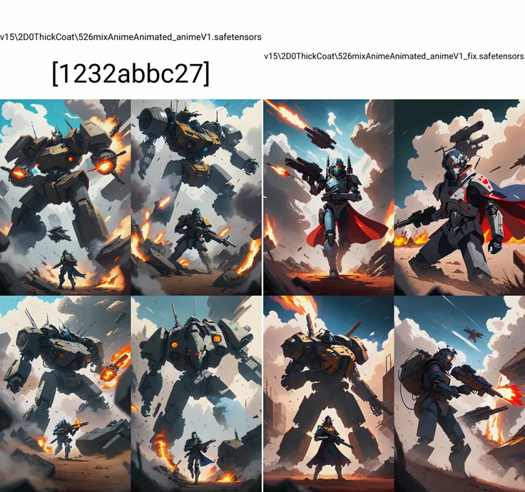 1990's dark sci-fi anime style, lone caped elite guardsman wearing worn mech suit, (aiming) a disruptor rifle in battle, epic composition, action scene, full body, war in distant, smoke, wind,