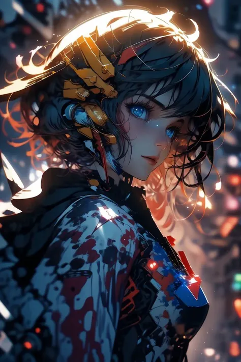 (Masterful Painting:1.2) of (Detailed illustration:1.3) photo of a woman, <lora:Gundam girl_20230712160146:1> Gundam girl,(Saturated:1.4), <lora:LCM_LoRA_Weights_SD15:1>