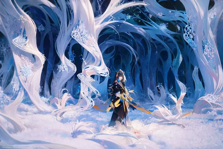 (otherworldly), highly insanely detailed, masterpiece, top quality, best quality, highres, 4k, 8k, RAW photo, (very aesthetic, beautiful and aesthetic), <lora:snowylandscape:1>, (snowylandscape, pure winter:1.2), long shadows, cloudy sky, light rays,
psychedelic, prismatic,
1girl, solo,
Tower13_Gizelle,
a beautiful elvish girl,
dark_skin, tan_skin, tanned skin, dark skin, dark-skinned, black-skinned, bronze skin,
(blue hair,light black (soft black) hair ,rainbow hair,Iridescence hair),
(a colorful background,solid color,solid color background,gradient background,neon color,multicolored background:1.2), (fantasy world)âââ