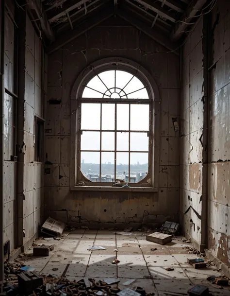 liminal space inside a vacant empty brutalist building, drizzly, shadowy, broken windows,abandoned items, at midnight,
Masterpiece,best quality,hi res,8k,hi res,8k,award winning,(sharp focus, intricate, highly detailed),