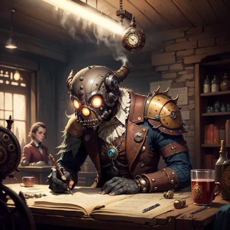 <lora:steampunkai:1> steampunkai, dungeons and dragons
