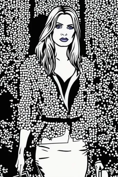 archer style,supermodel sks woman wearing shimmering clothes walking on the ramp at milan fashion show, tattoos, intricate details, detailed face and eyes,(rendered eyes), <lora:loconpersonv1_from_v1_64_32:1>, dangerhawk