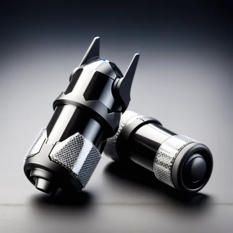 <lora:BatmanCoreXL:1>BatmanCore Earplugs, sleek, (carbon fiber:0.7), (tech:0.8), (sci-fi:0.7), 24mm, (analog, cinematic, film grain:1.3), Bokeh DOF, (Masterpiece:1.3) (best quality:1.2) (high quality:1.1)