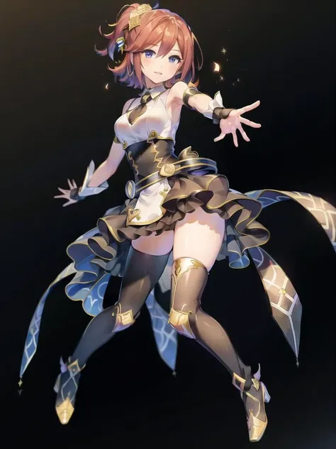 1girl, solo,(best quality),(masterpiece:1.1), full body, looking_at_viewer, dynamic angle, cute, clear facial skin,