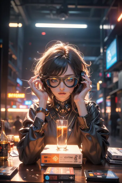 1girl,cyberpunk,science fiction,(head-mounted display:1.3),glowing,vr glasses,vaporwave,
Best quality,masterpiece,ultra high res,highly detailed,nsfw, 8k, artstation, cinematic, trending on Behance, anime, magic : the gathering, unreal engine, 3d render, intricate