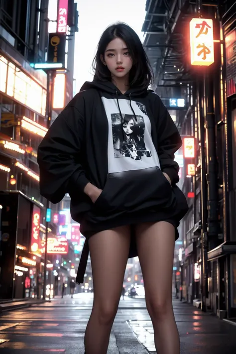 (RAW photo, best quality, masterpiece, ultra-detailed, high res, realistic), (extremely delicate and beautiful:1), (1girl:1.2, solo, hand on pocket), streetwear, hoodie, street, excited (bokeh:1), ( beautiful light, soft light:1, film grain:0.5)
<lora:GoodHands-beta2:0.8>