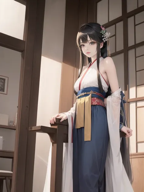 ru_qun,(RAW photo:1.2), (photorealistic:1.4),(masterpiece:1.3),(best quality:1.4),ultra high res,(detailed clothes features),HDR,,head,original_outfit,hanfu,clear details,masterpiece, best_quality, clear details,1girl,other,sitting on chair,cowboy shot, <lora:elegantHanfuRuqun_v10:1>, <lora:koreanDollLikeness_v10:0.31>, pureerosface_v1, ulzzang-6500-v1.1,(hands behind back),white bodystocking,mismatched legwear