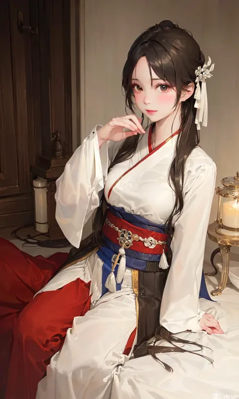 ru_qun,(RAW photo:1.2), (photorealistic:1.4), hdr, (best quality, masterpiece:1.2), ambient lighting, shadows, intricate detail, Exquisite details and textures, 1girl, hanfu, clear detail, long black hair, straight hair, silk wear, feather dressing, looking at viewer, <lora:elegantHanfuRuqun_v10:0.6> , <lora:japaneseDollLikeness_v10:0.2>, <lora:koreanDollLikeness_v15:0.6>