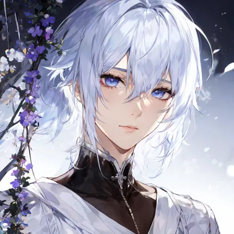 1boy, white hair, fata, <lora:Style_GlassyandGlaze (FATA)_v1.0:1:1,0,0,0,0,0,0,0,1,1,1,1,1,1,1,1,1>