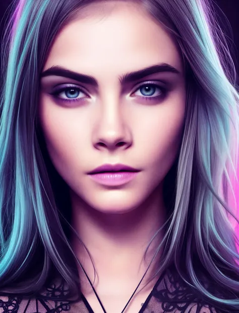 cyberpunk girl in a futuristic city, neon lights on her face by josan gonzalez splash art graphic design color scheme ( vibrant ) high contrast dark shadows cybernetics detailed action painting 4 k 8 5 0 pixar concept sketch trending at ERstation award winning photography model full body hyper realistic vfx simulation rendered with cinematic lighting 3 ds max detail intricateemonic sharp focus ultra realism photorealistic octane render highly detaile <lora:Cara Delevingne v1:0.7>, (intricate details:0.9), (hdr, hyperdetailed:1.2), (natural skin texture, hyperrealism, soft light, sharp)
