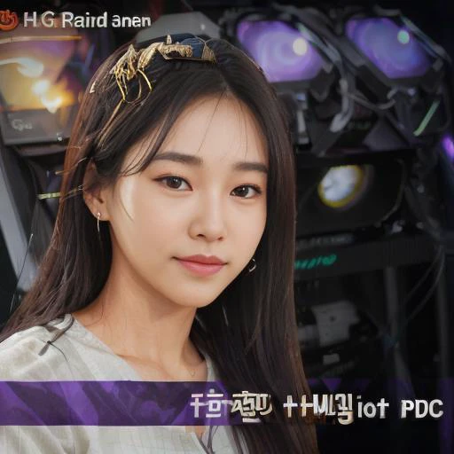 (1girl), (best quality), (masterpiece), (high resolution), (intricate details), (photorealistic), (cinematic light), <lora:danawa:0.8> <lora:TaeriYaki:0.3> <lora:celado:0.3>
black hair, brown hair, solo, realistic, long hair, smile, lips, looking at viewer, earrings, jewelry, black eyes, brown eyes, shirt, white dress, yellow shirt, japanese clothes, purple shirt, science fiction, ground vehicle, robot, mecha, weapon, hair behind ear, closed mouth, photo background, photo inset, voice actor, monitor, keyboard (computer), parted lips, color bar