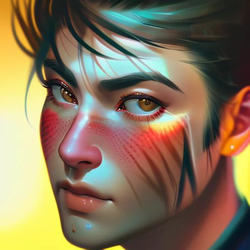 a beared man closeup