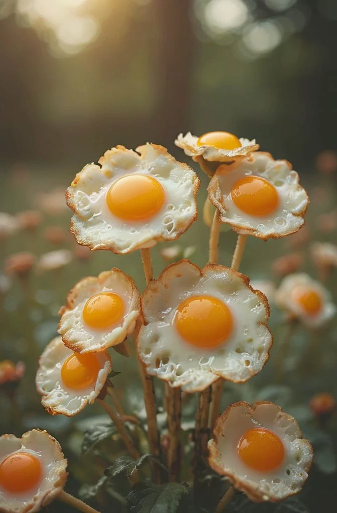 fried egg flowers in the bacon garden (shallow depth of field:0.6), highly detailed, high budget, (bokeh:0.6), film grain, grainy , <lora:RMSDXL_Darkness_Cinema:0.8> <lora:ral-friedegg:1.0> <lora:MJ52:0.4>