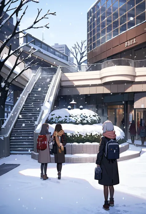 masterpiece, best quality, very aesthetic, absurdres,
moriguchishi, snow, tree, snowing, coat, winter, outdoors, scenery, stairs, multiple girls, bag, scarf, building, 1girl, bare tree, backpack, 2girls
<lora:moriguchi_SDXL_V1:0.8>