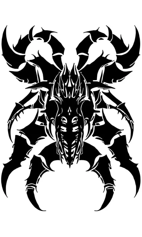 wts2024, stylized, flat, simple background, tribal, alien, HR Giger,