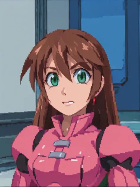 masterpiece,
 <lora:Megaman_Legends:0.7> megaman_legends, lowpoly, PS1, PSX, pixelated
<lora:remerciernike.sd15.v2:0.75> remerciernike, pinkdress
1girl,solo,